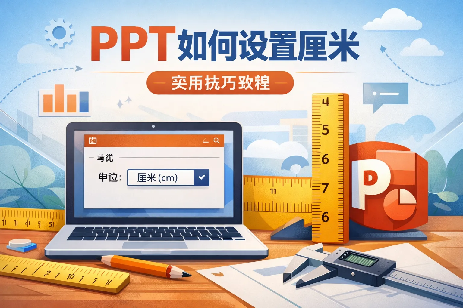 ppt如何设置厘米