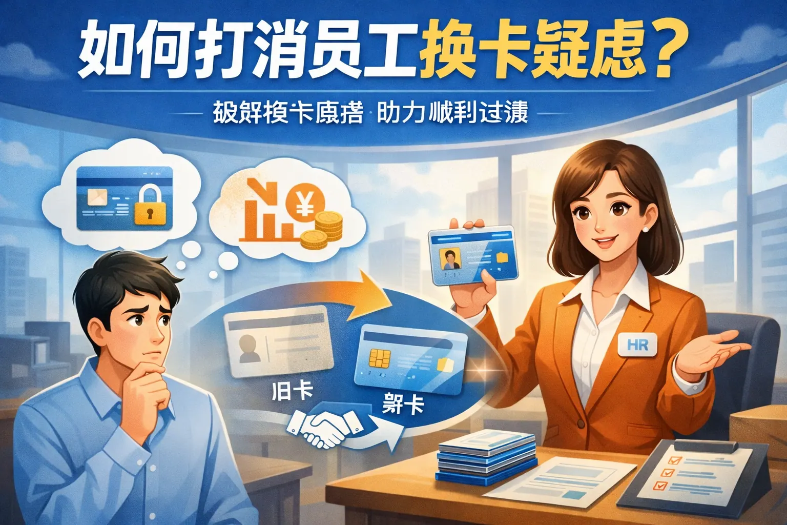 如何打消员工换卡疑虑