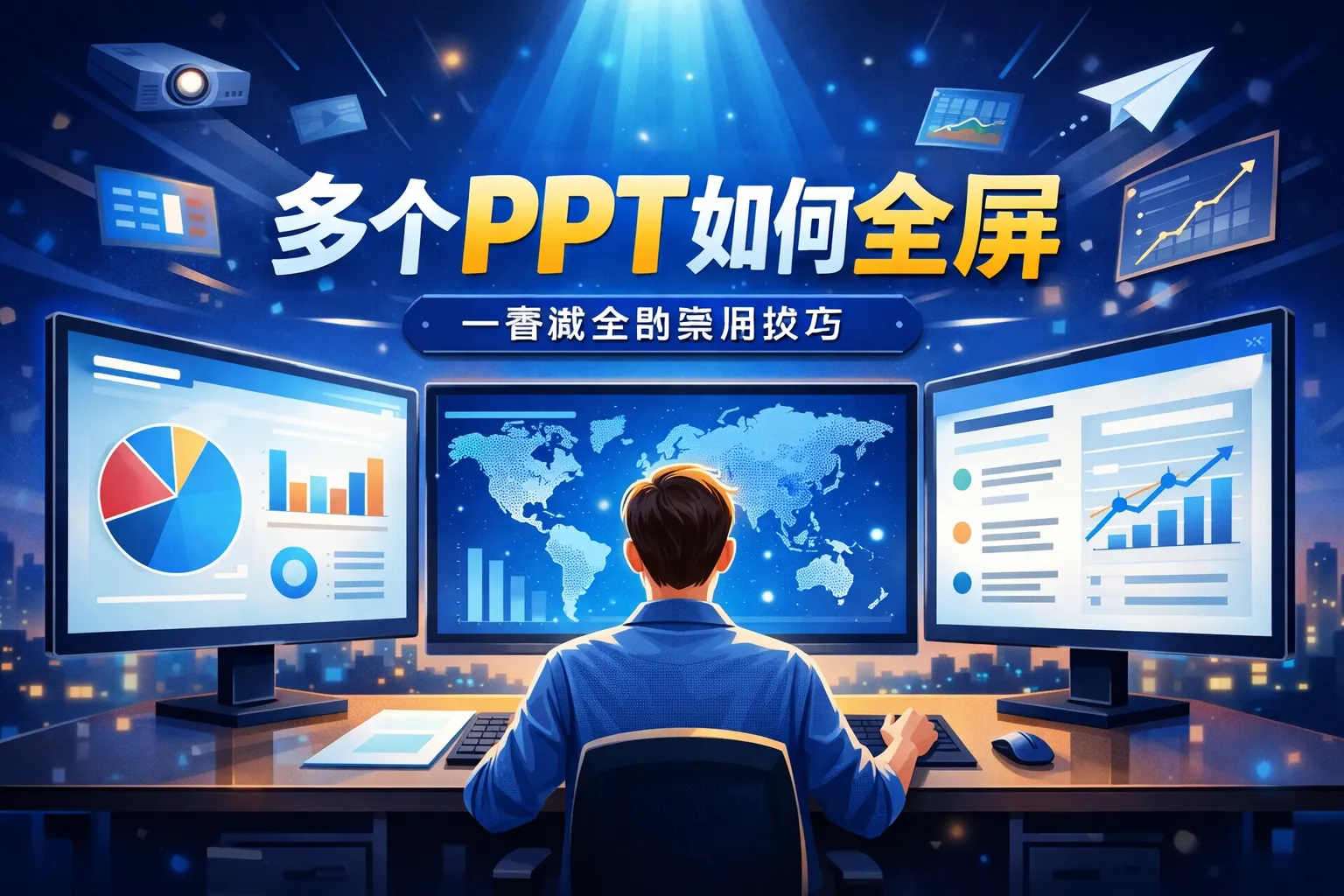 多个ppt如何全屏