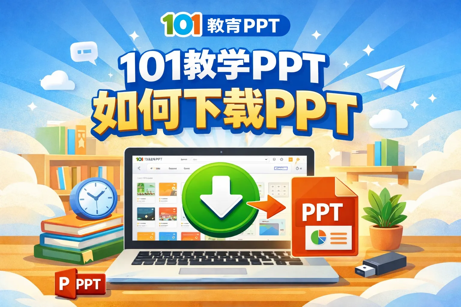 101教学ppt如何下载PPT