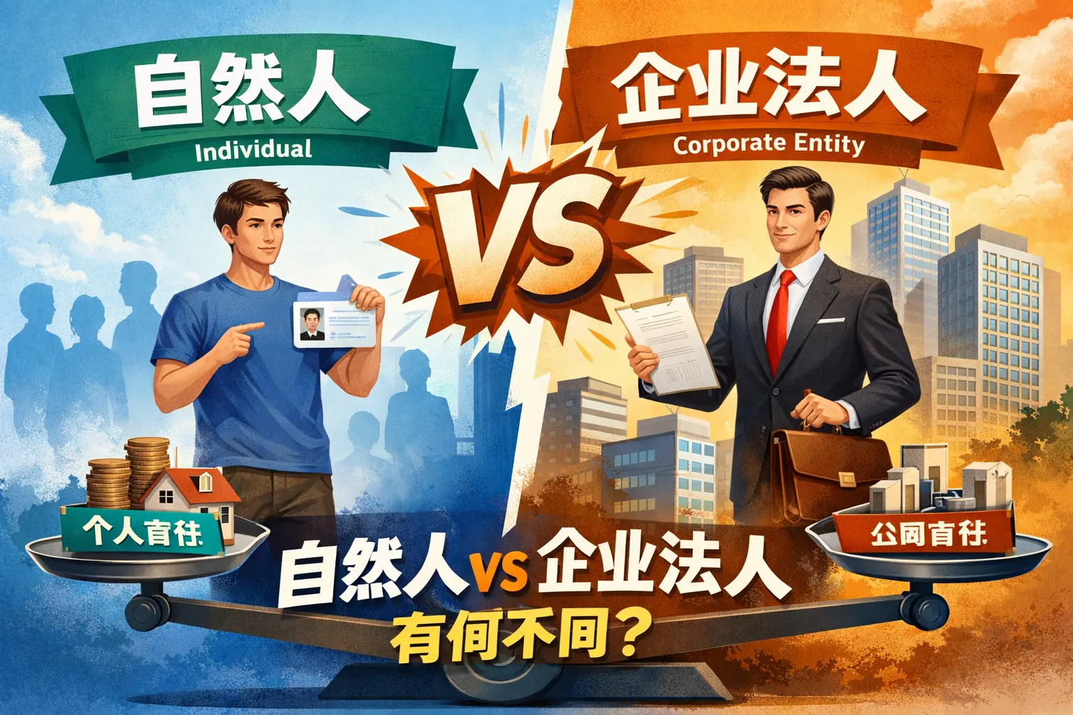 自然人 企业法人区别