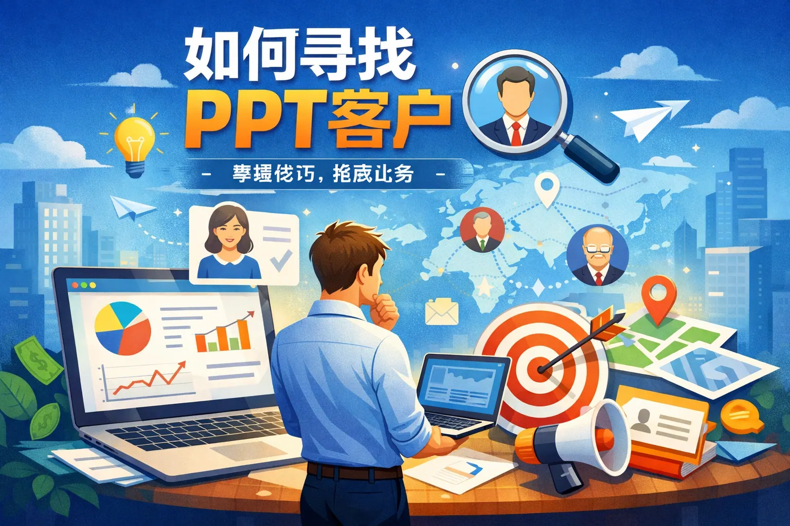 如何寻找ppt客户