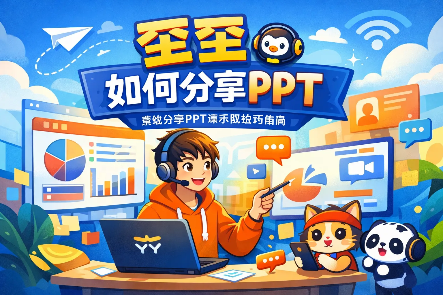 歪歪如何分享ppt