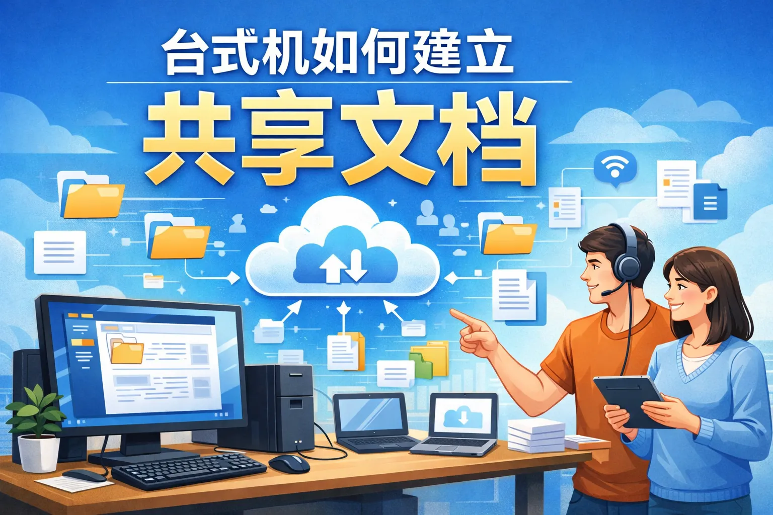 台式机如何建立共享文档