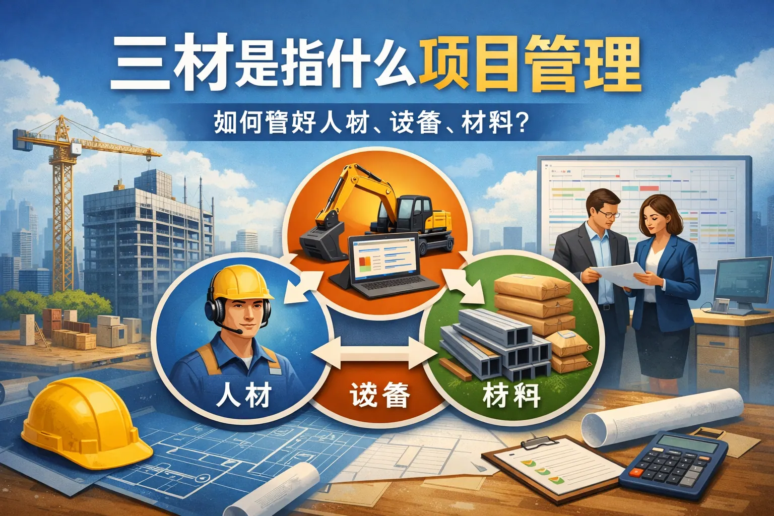 三材是指什么项目管理