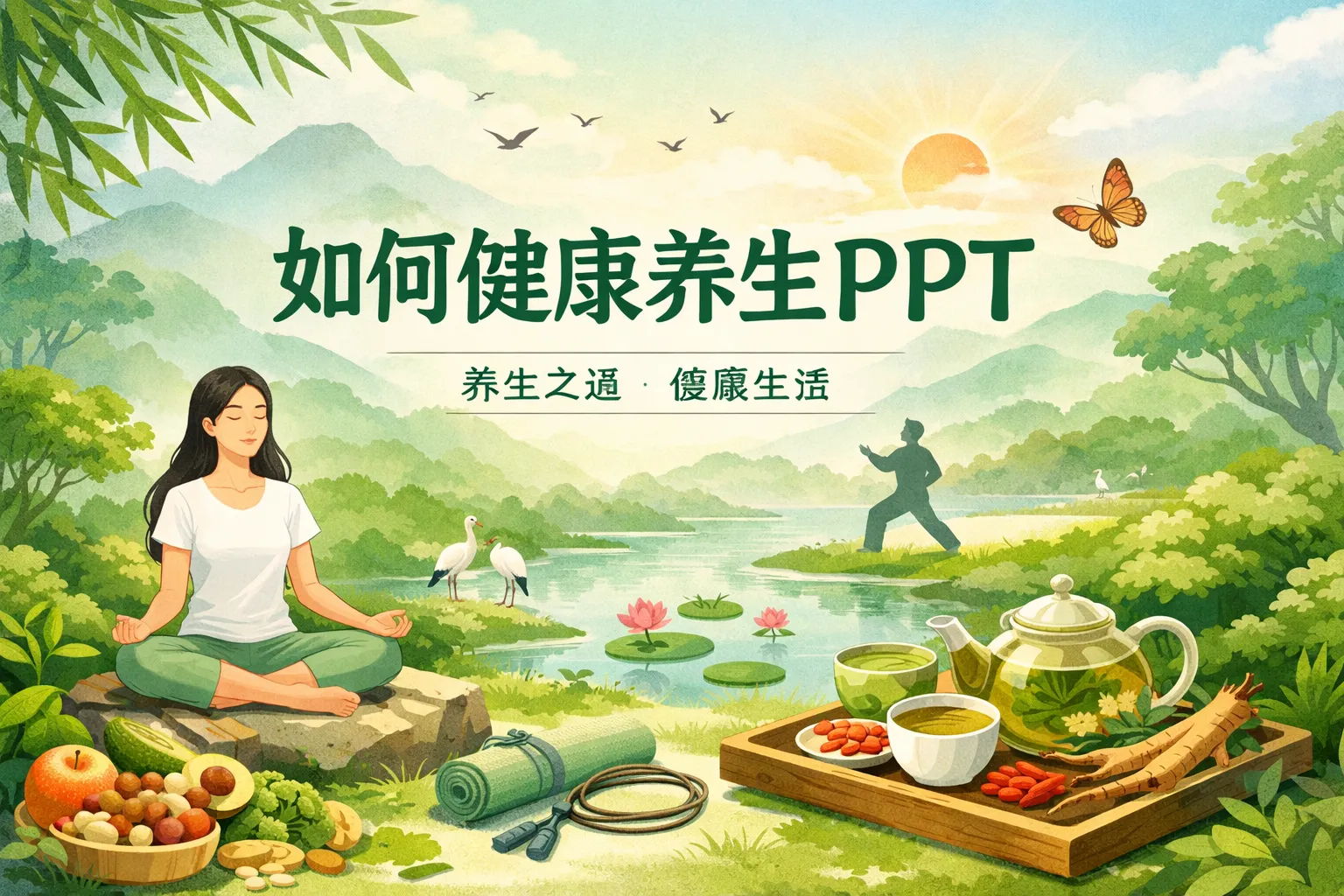 如何健康养生PPT