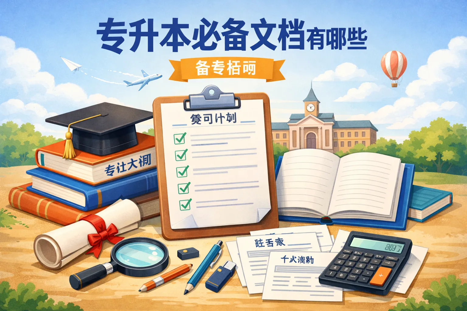 专升本必备文档有哪些