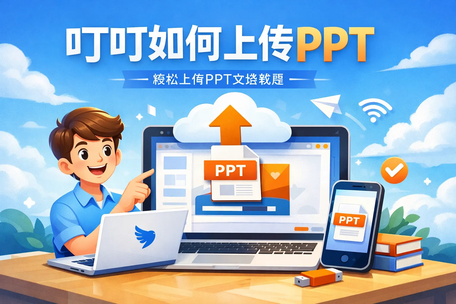 叮叮如何上传ppt