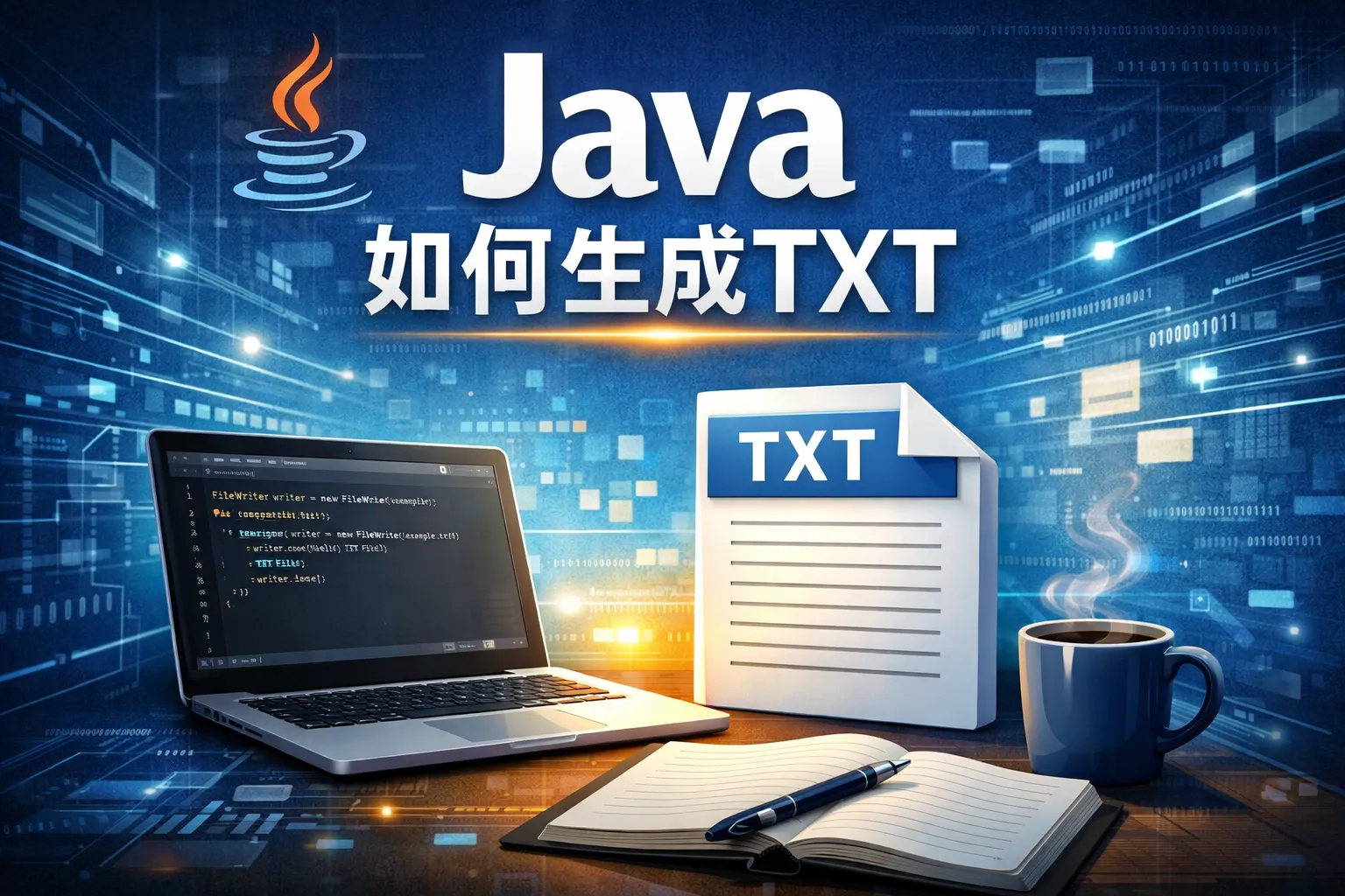 java如何生成txt