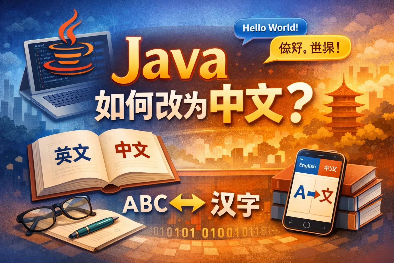 java如何改为中文