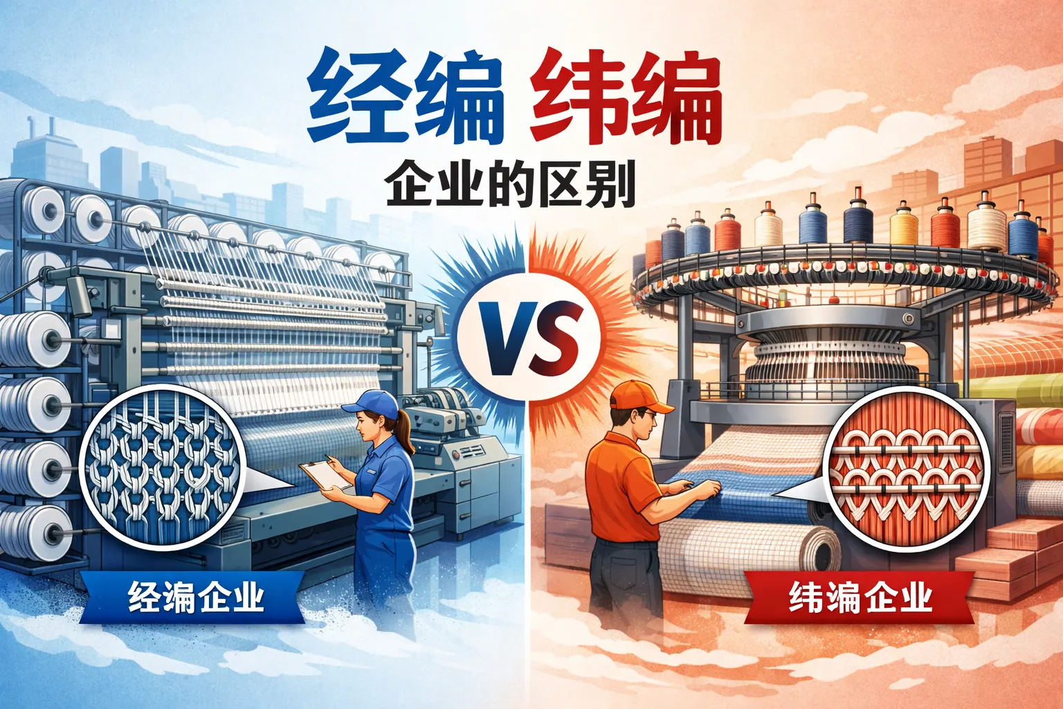 经编纬编企业的区别