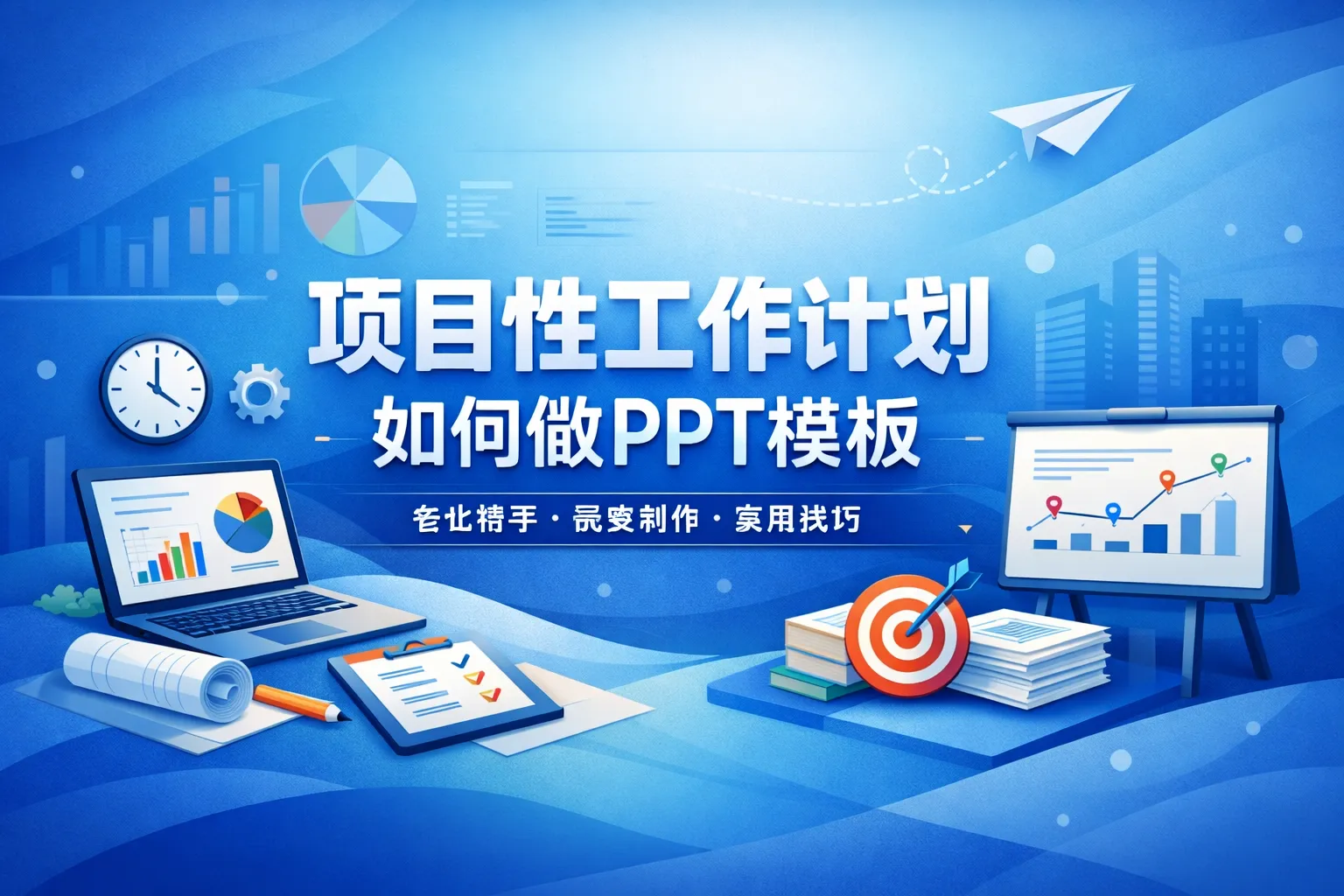 项目性工作计划如何做ppt模板