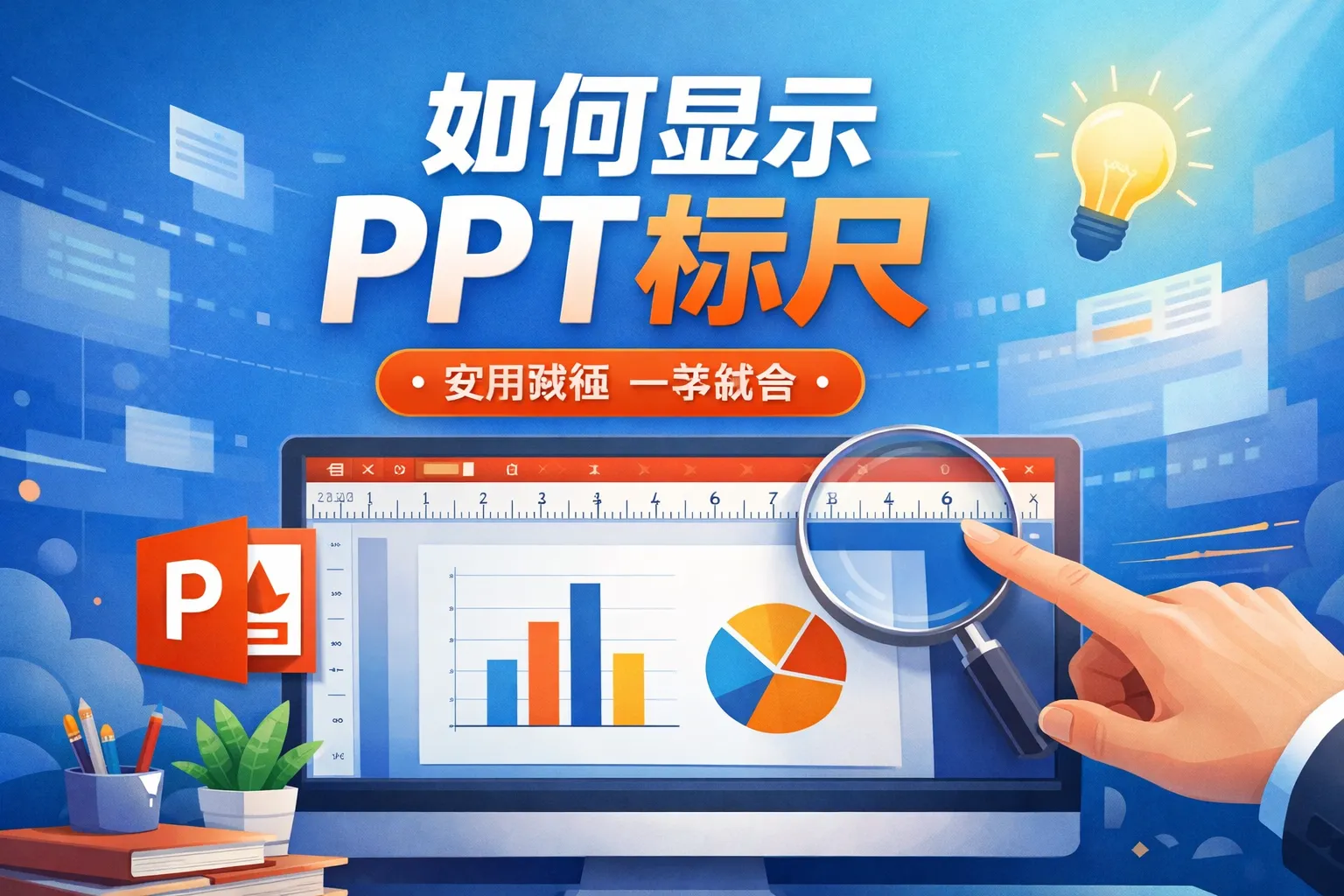 如何显示ppt标尺