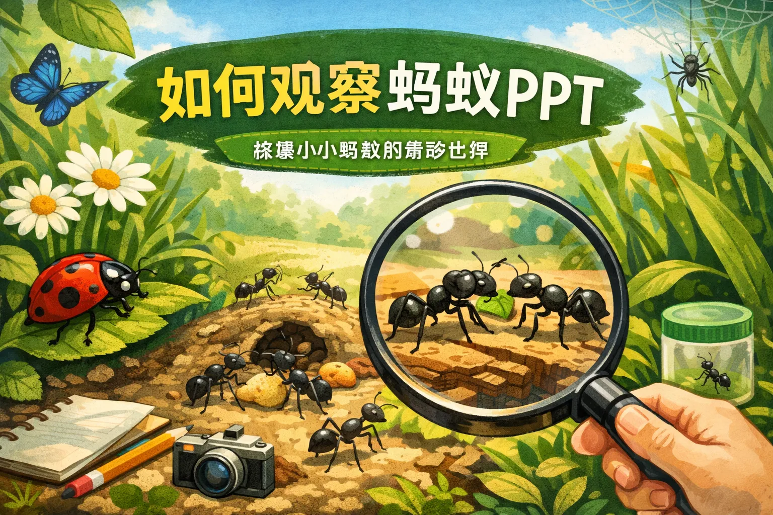 如何观察蚂蚁ppt