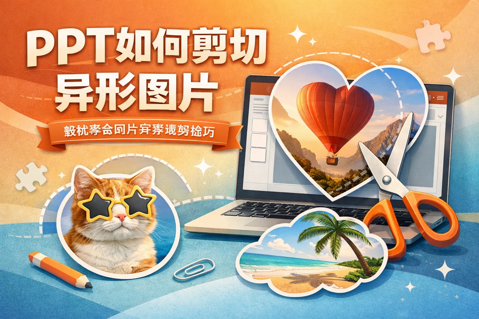 ppt如何剪切异形图片