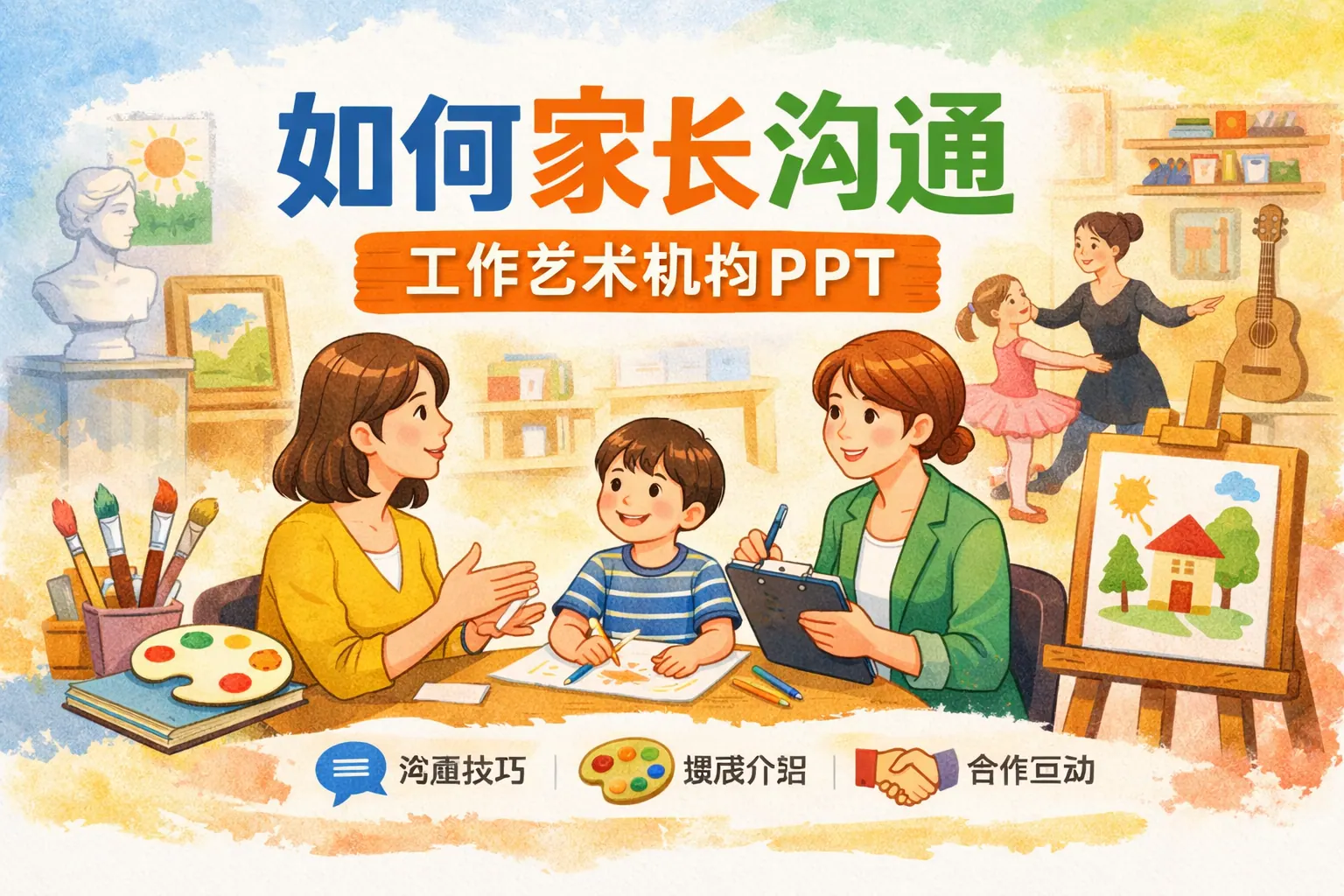 如何家长沟通工作艺术机构PPT