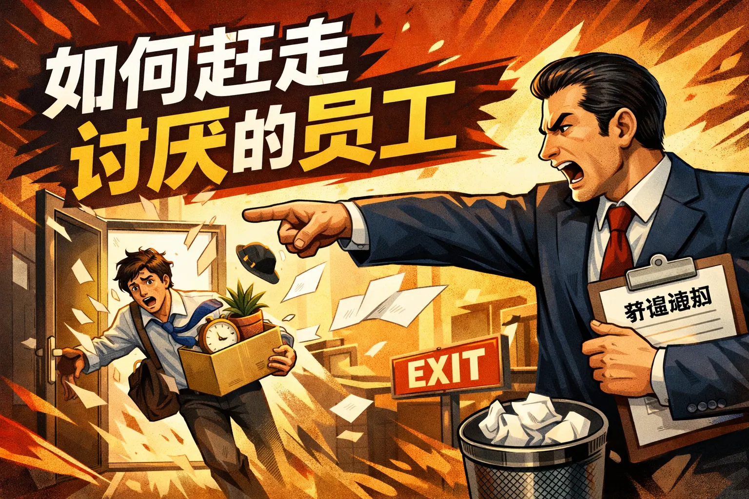 如何赶走讨厌的员工
