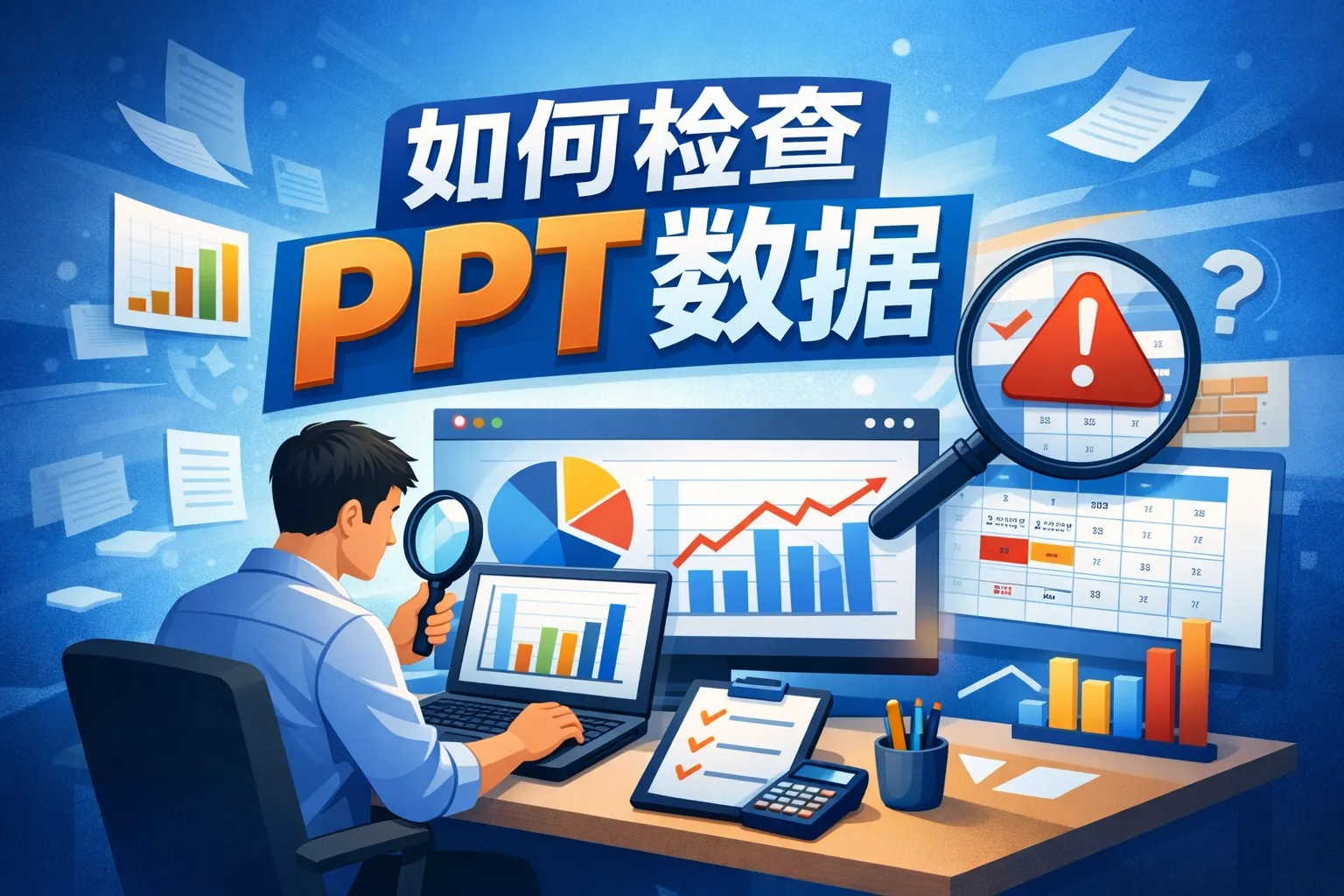 如何检查ppt数据