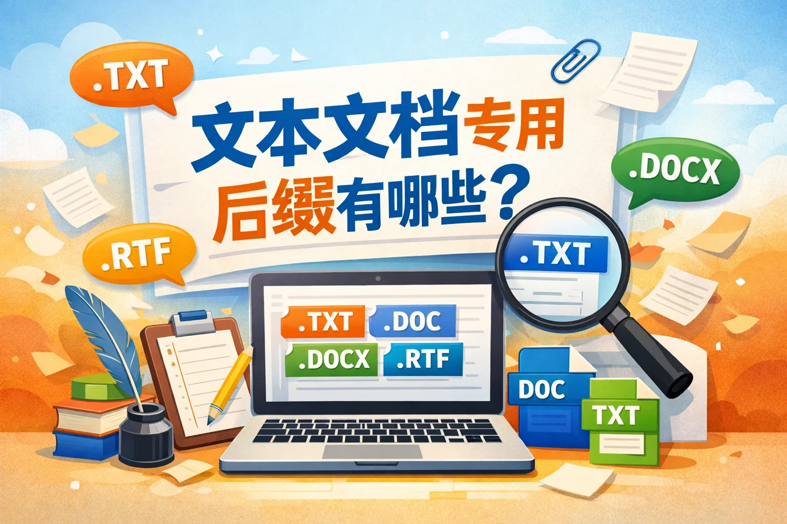 文本文档专用后缀有哪些