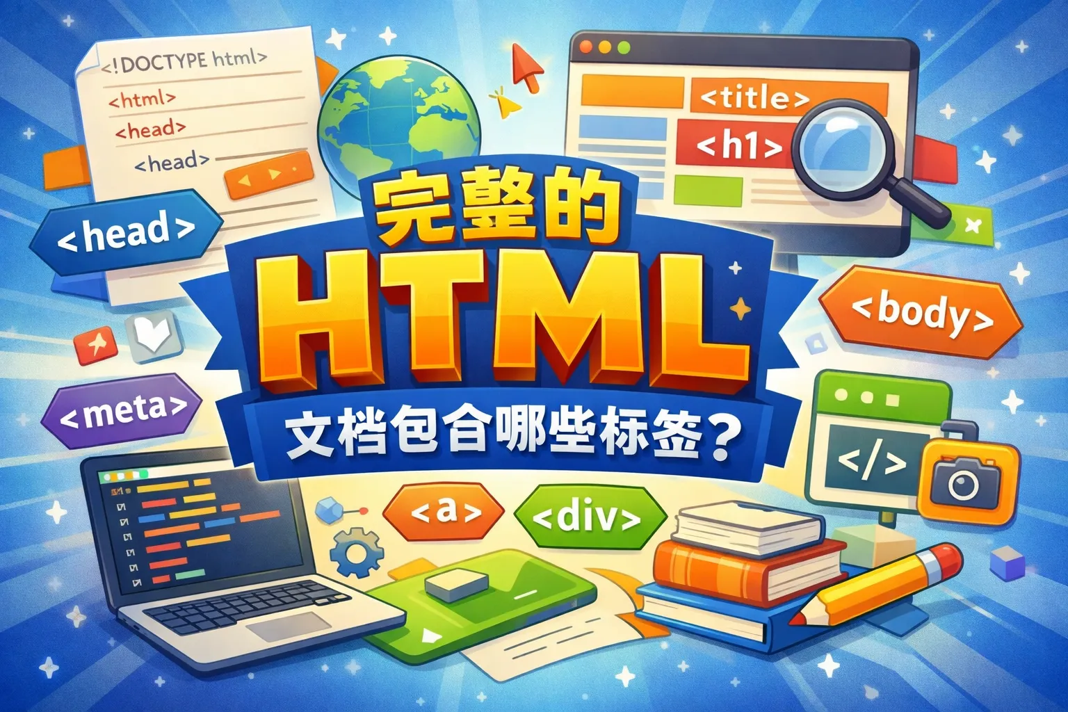 完整的html文档包含哪些标签