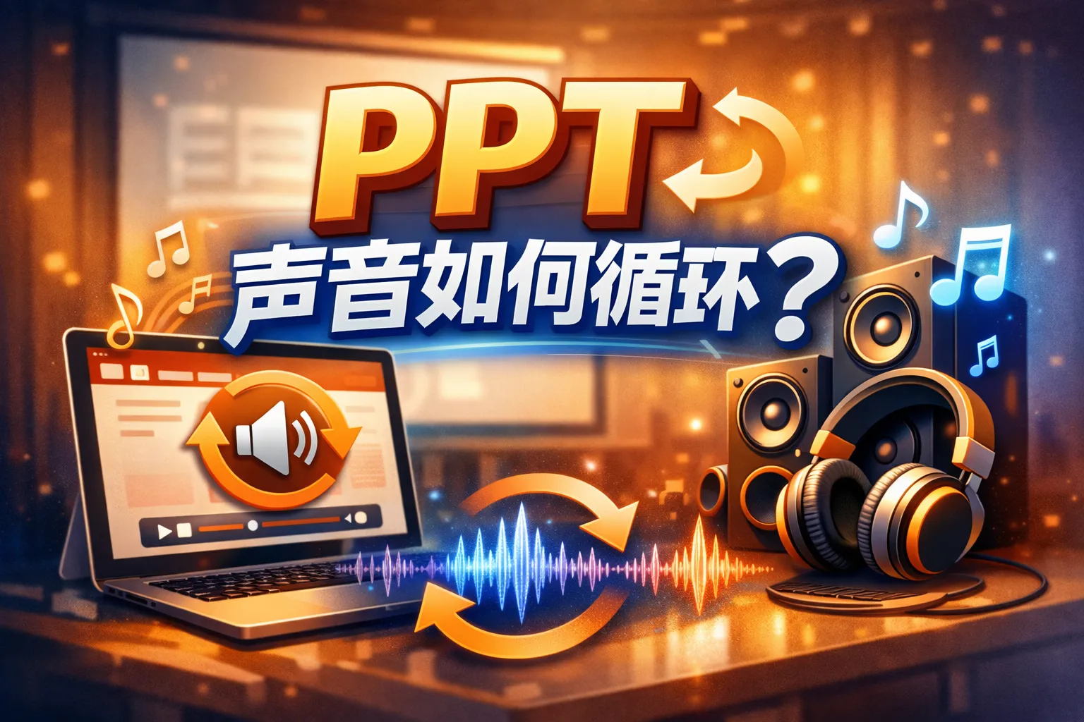 ppt声音如何循环