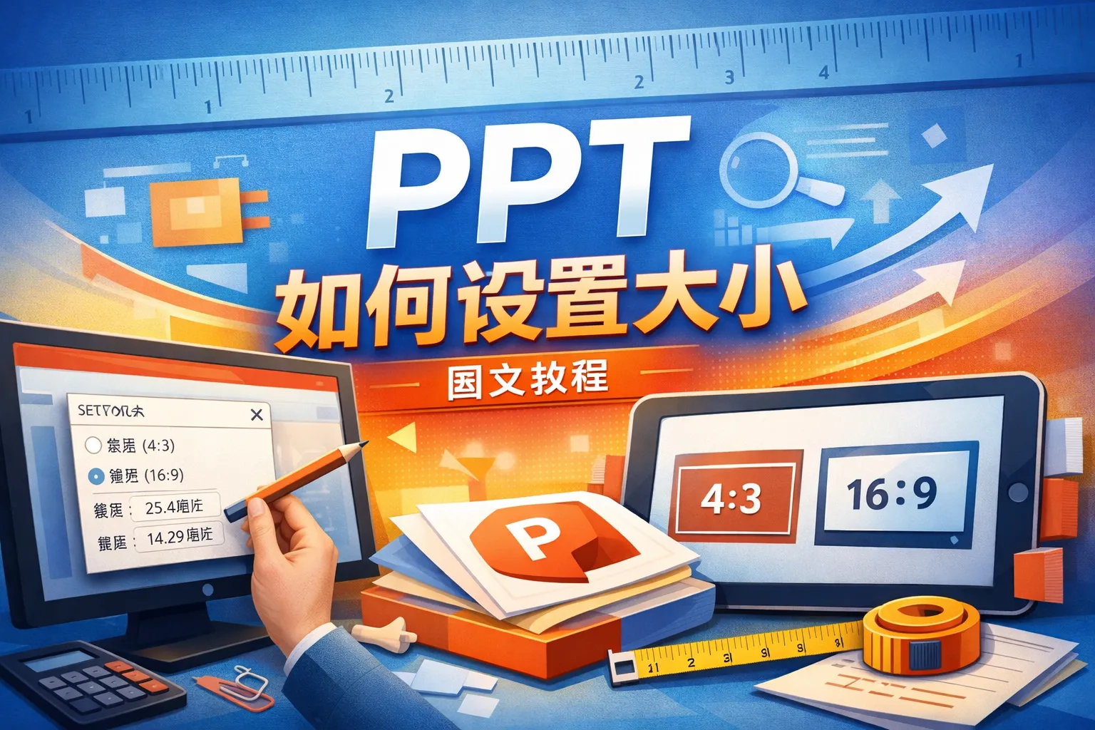 ppt如何设置大小
