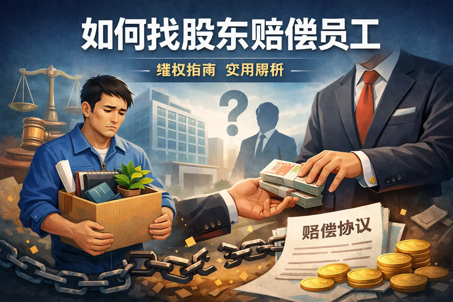 如何找股东赔偿员工