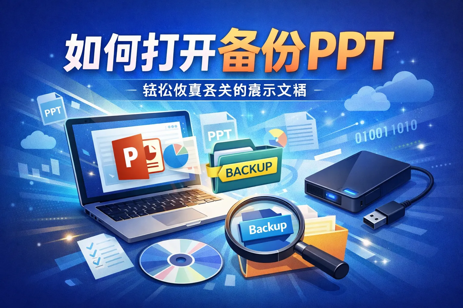 如何打开备份ppt