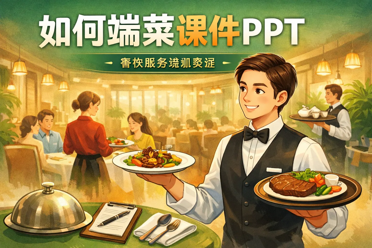 如何端菜课件ppt