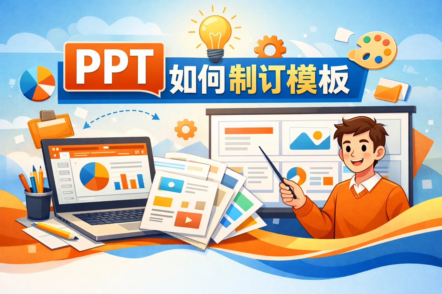 ppt如何制订模板