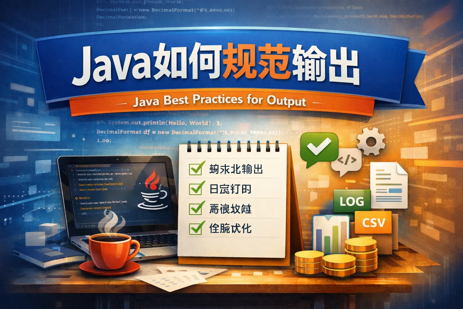 java如何规范输出