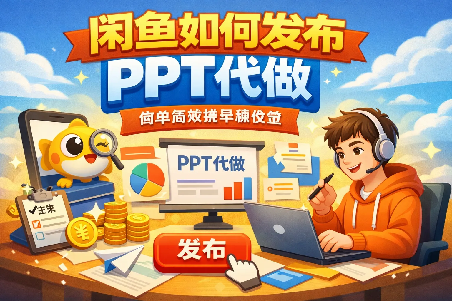 闲鱼如何发布ppt代做