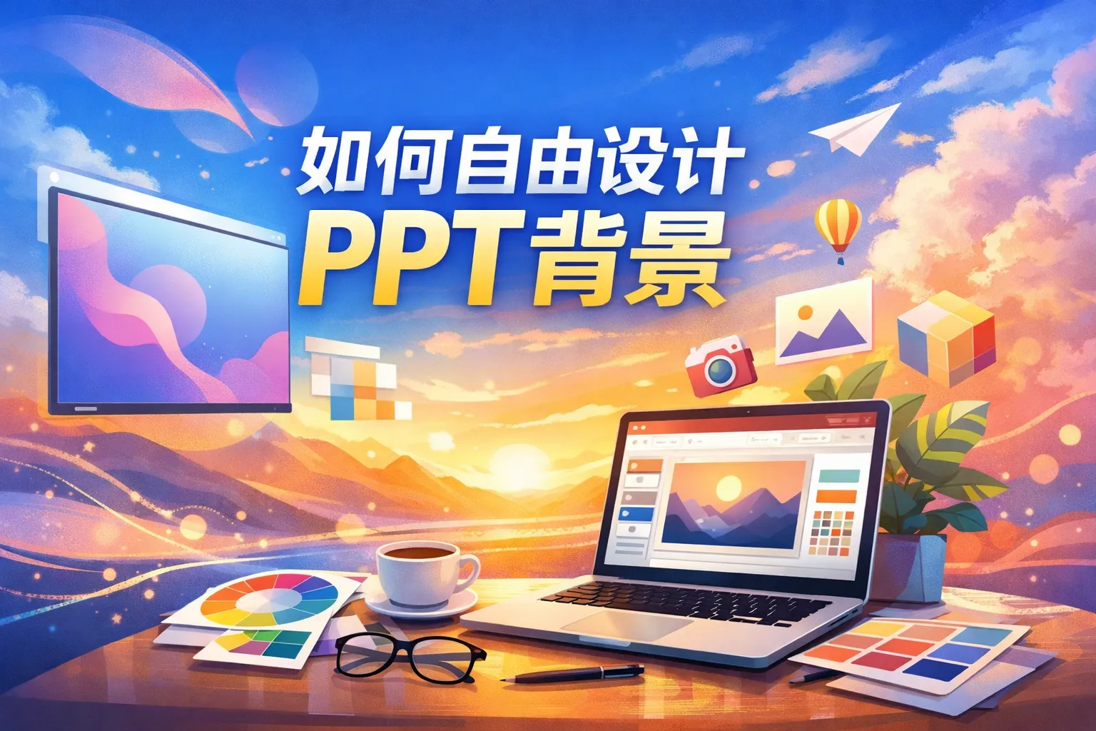 如何自由设计ppt背景