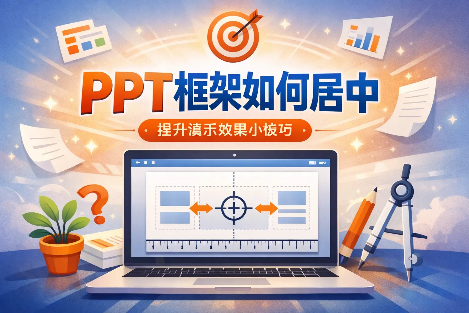 ppt框架如何居中