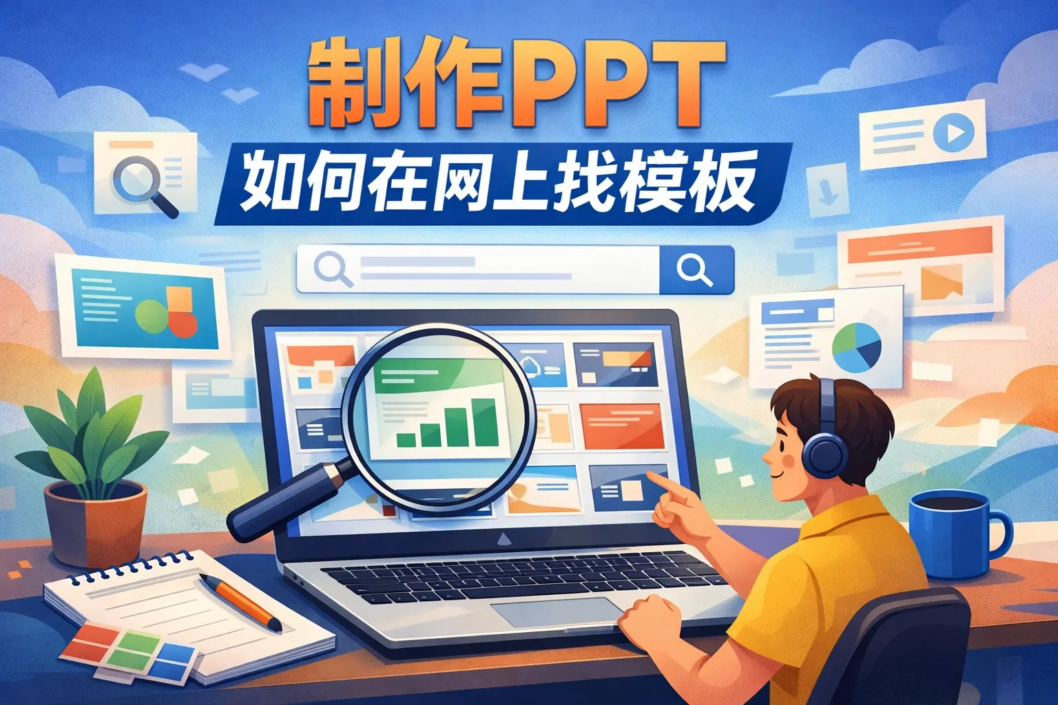 制作ppt如何在网上找模板