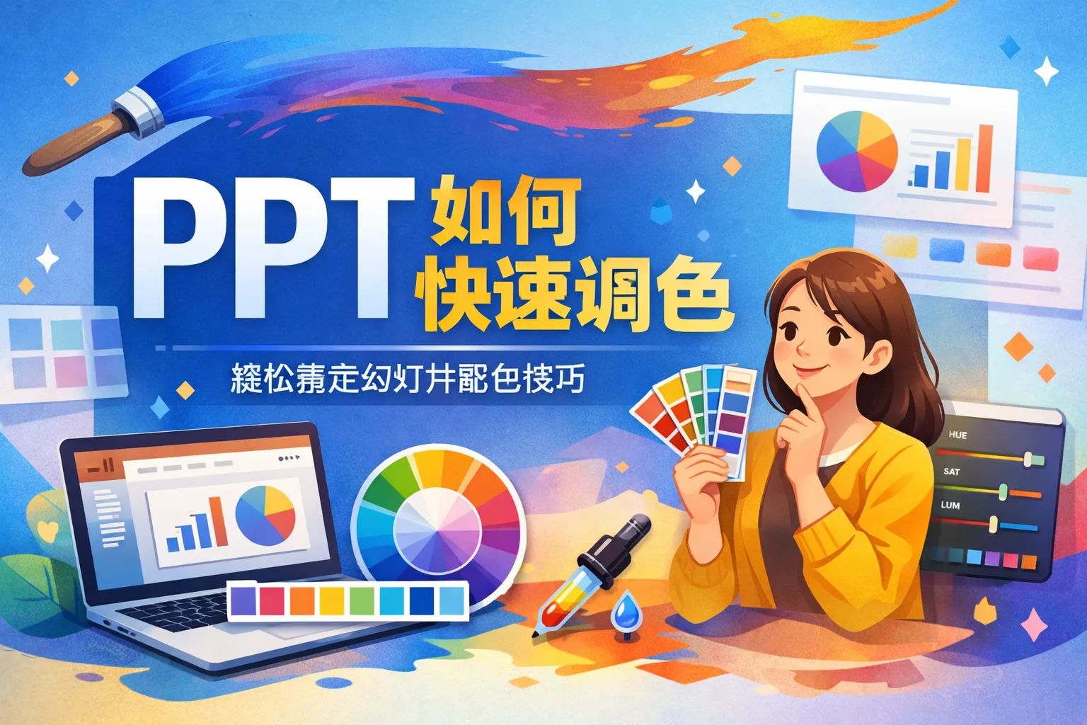 ppt如何快速调色