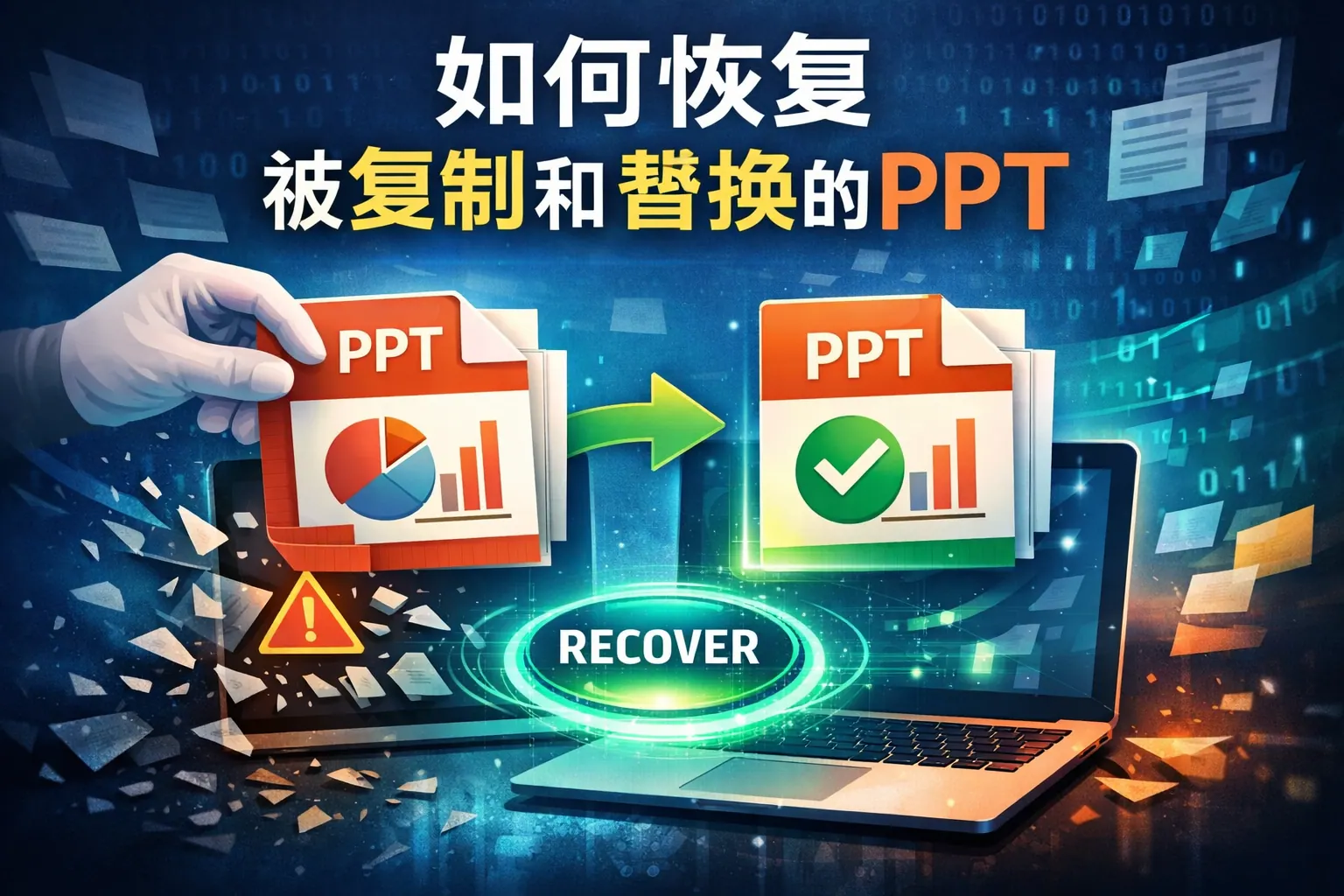 如何恢复被复制和替换的ppt