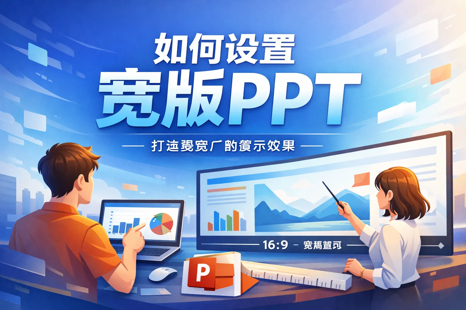 如何设置宽版ppt