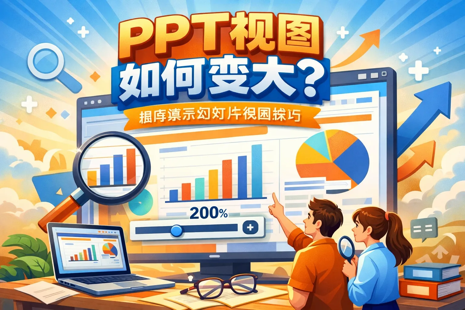 ppt视图如何变大