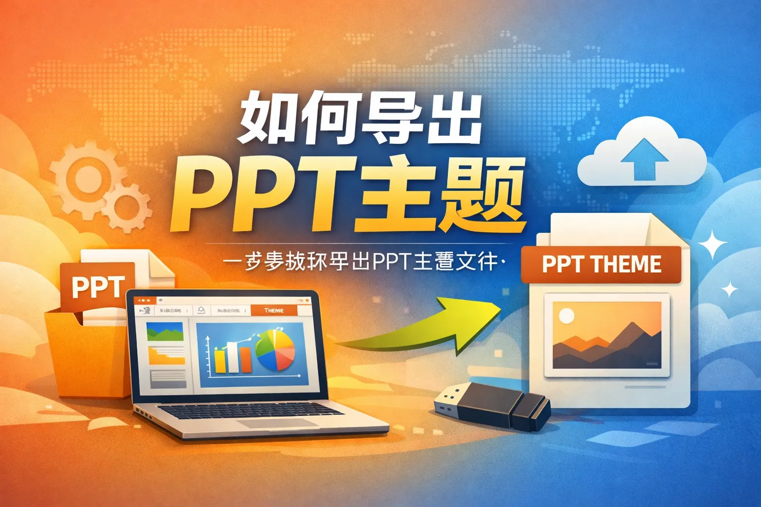 如何导出ppt主题