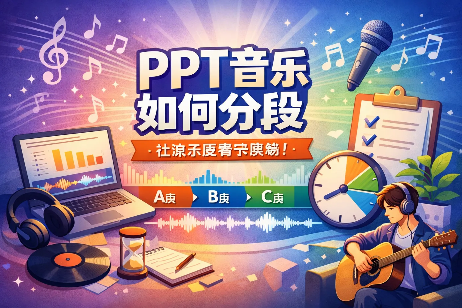 ppt音乐如何分段