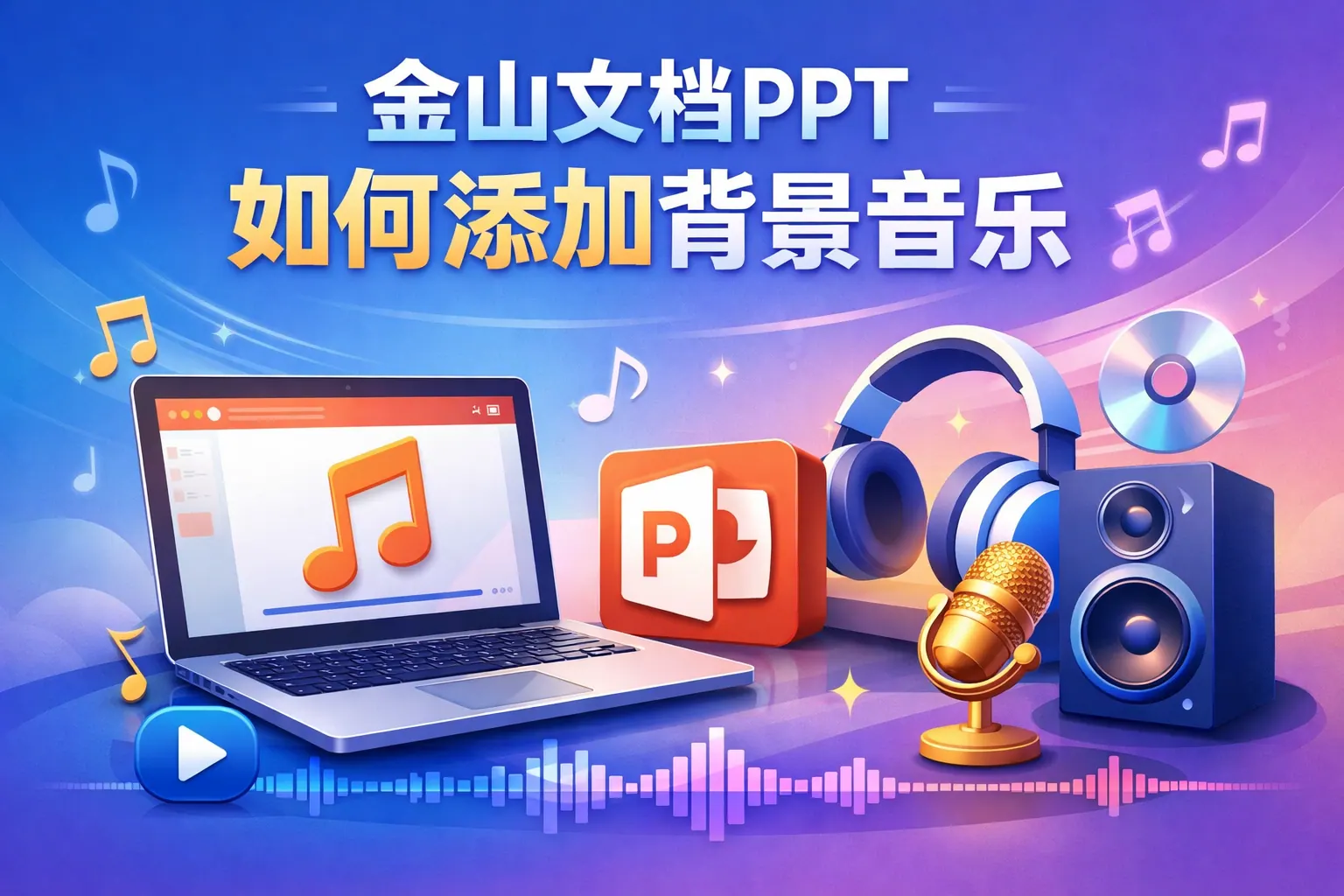 金山文档ppt如何添加背景音乐