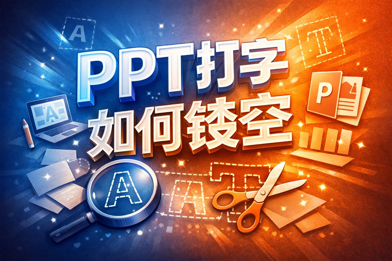 ppt打字如何镂空