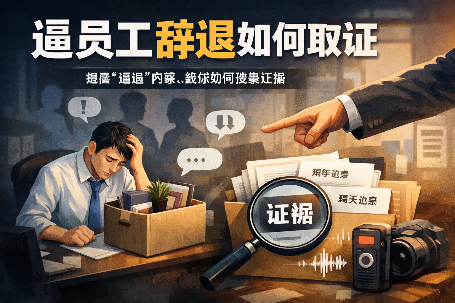 逼员工辞退如何取证