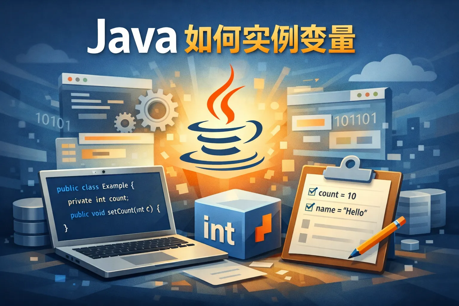 java 如何实例变量