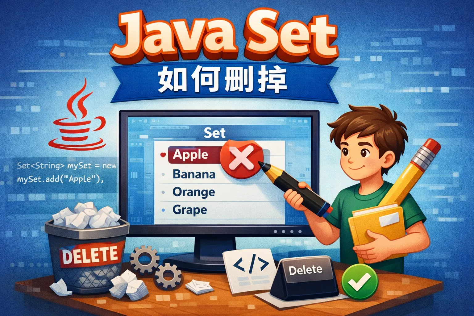 java set 如何删掉