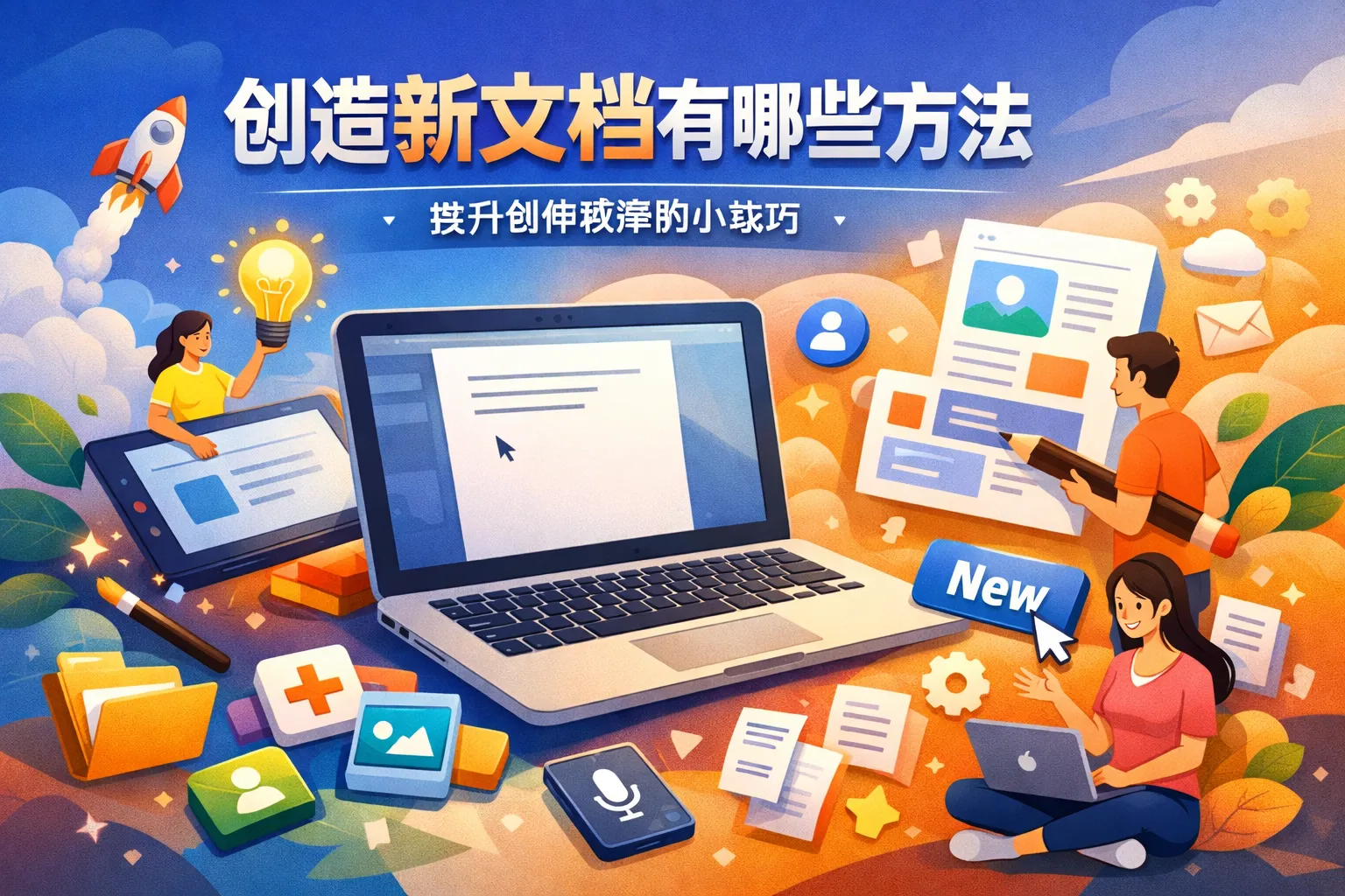 创造新文档有哪些方法