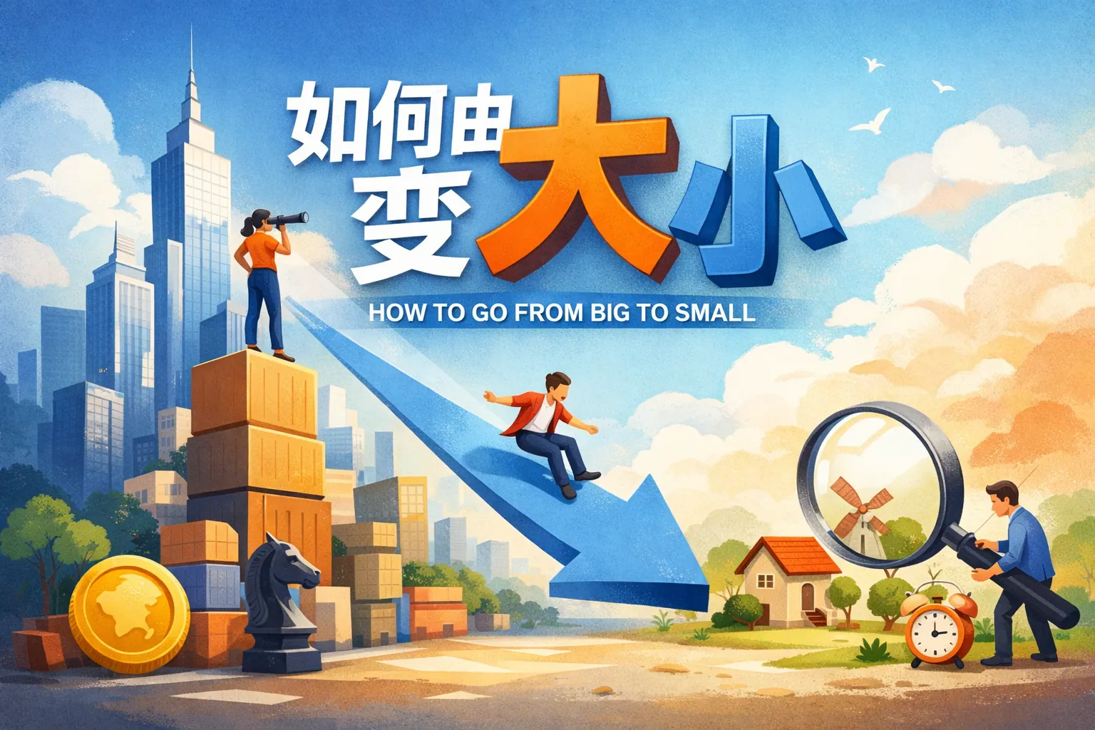 ppt文字设计如何由大变小