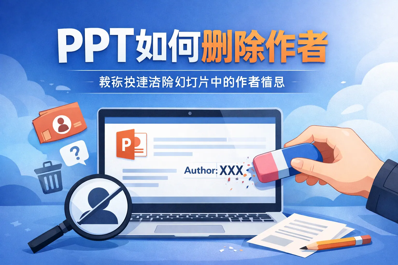ppt如何删除作者