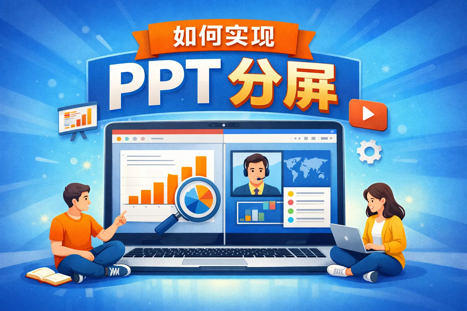 如何实现ppt分屏